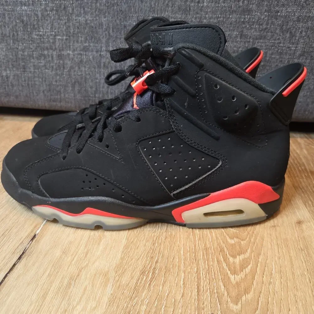 Nike Air Jordan 6 Retro Black Infrared 2019 Size 10 384664-060 No Box Ships Fast